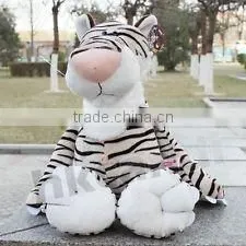 New Gray White Stripe Tiger Stuffed Animals Soft Toys Plush Doll 25cm Plush Doll