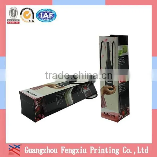 Fashional Design Free Custom Newest Paper Bottle Wine Gift Bag photo-4