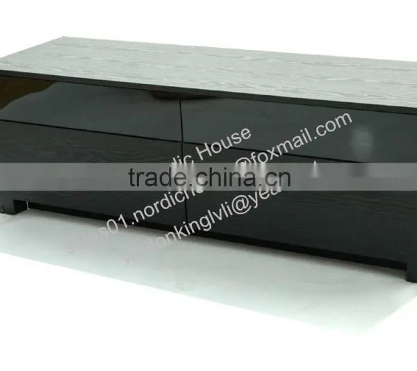 Nordic Market, Swedish Design PVC Foil Veneer, Double Drawers, MDF TV Stand