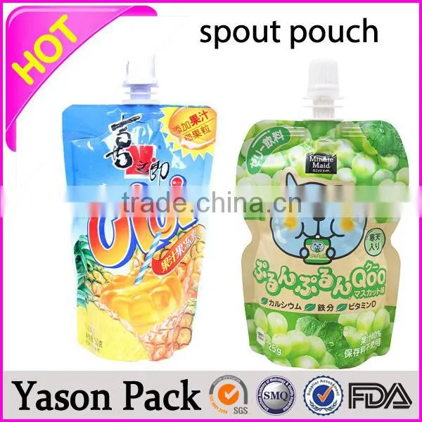 Yason Resuable Fruit Juice Spout Pouches Bear With 120deg Sterilization Process Stand up Pouch With Spout Pouch Bottom Gusseted photo-4