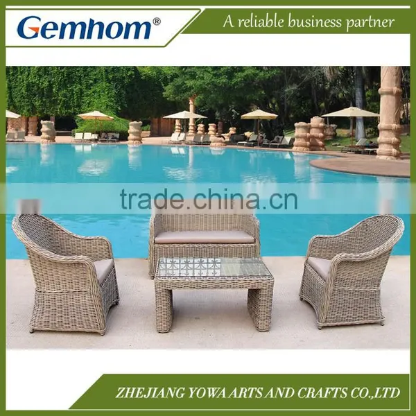 Best Service OEM New Design 4pcs Wicker Furniture