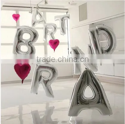 40 Inch Number Balloons Sliver Foil Helium Balloon for Party Decoration Globos
