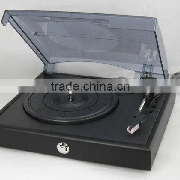 Turntable Record Player With PVC Veneered MDF