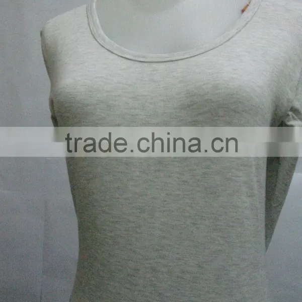 Long Sleeves Customized Thermal Keep Warm Plain Blank Tshirt photo-4