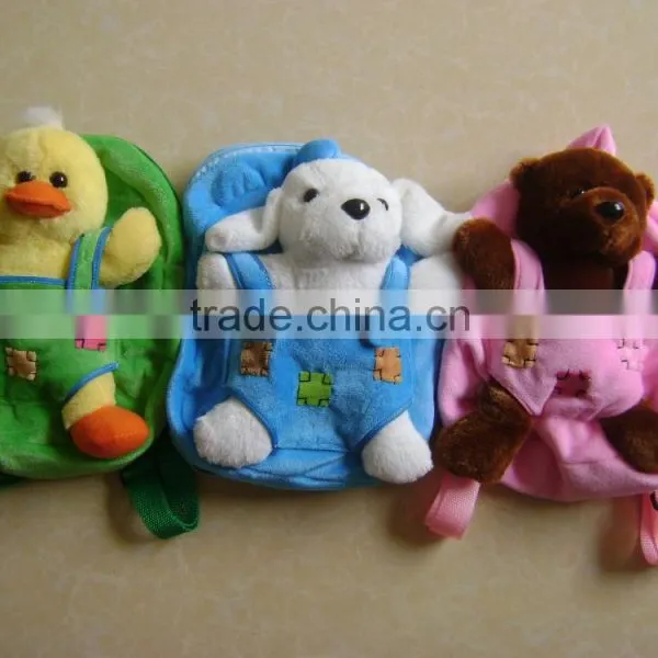 High Quality Cute and Cheap Customized Soft Plush Animals Children Backpack Toy for Children photo-4