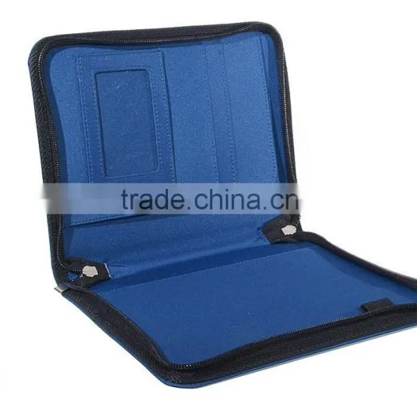Waterproof Chief Blue Color Genuine Leather Cover for Notebook photo-6