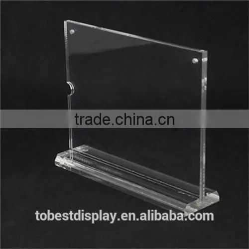 3 Sided Clear Acrylic Menu Holder,acrylic Menu Stand,acrylic a5 Menu Stand Factory Price photo-5