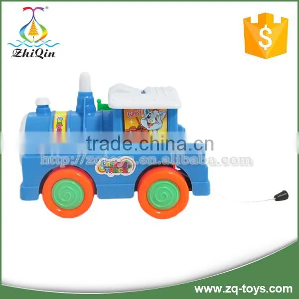 Hot Selling Cartoon Pull String Toy Car Can Hold Candy photo-3