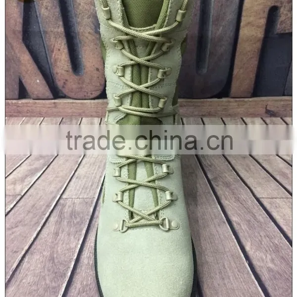 Wholesale Leather Rubber Sole Fashion Military Combat Army Tactical Boots photo-4