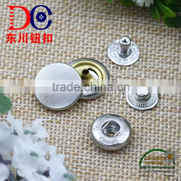 Twill Design 4 Part Press Button,Spring Type Snap Button For Coat and Jacket photo-4