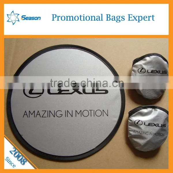Wholesale Foldable Frisbee Fan Flying Disc Customised Fabric Frisbee Folding Pocket Frisbee photo-5