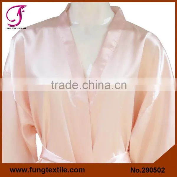290502 Women Short Polyester Gettiing Ready Kimono Robe photo-2