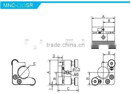 MNC-1.2SR/Height of Center Height 25.4mm/High Precision Kinematic Mounts With 2 Adjusters/optical Bracket photo-2