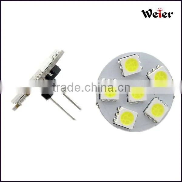 Led Tube Light Vertical Needle G4 LED Bulbs 12V 6 Leds 5050 SMD White and Warm White Spotlighting photo-3