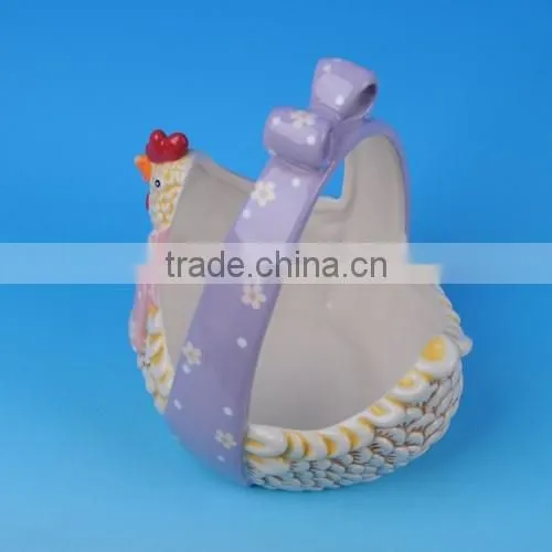 Easter Present Ceramic Egg Holder Baskets photo-5