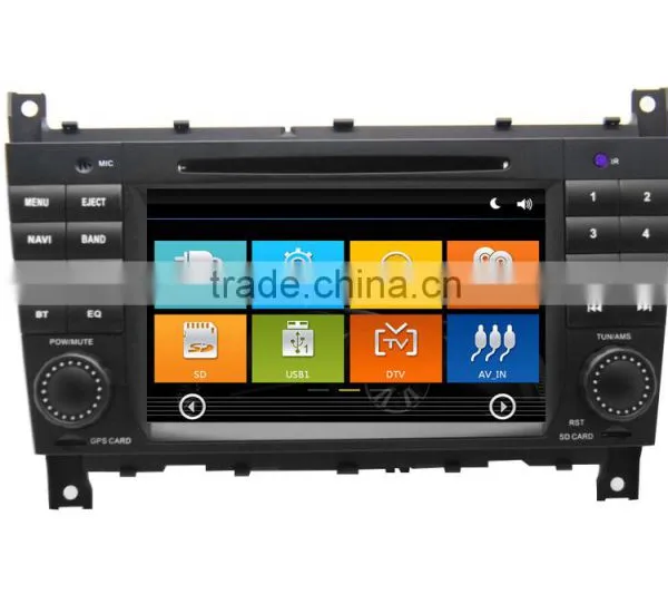 High Quality of 7inch Car Dvd Gps Player for Mercedes-Benz W203 2004-2007 With WINCE A8 System 3G WiFi OBDII DVR Function photo-5