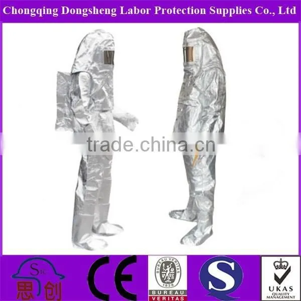 Heat protective suit coverall / fire retardant clothes/ waterproof heatproof fireproof clothes