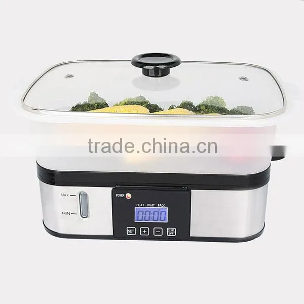 2 Layer Home 800W Stainless Steel Electric Food Steamer XJ-10107 photo-3
