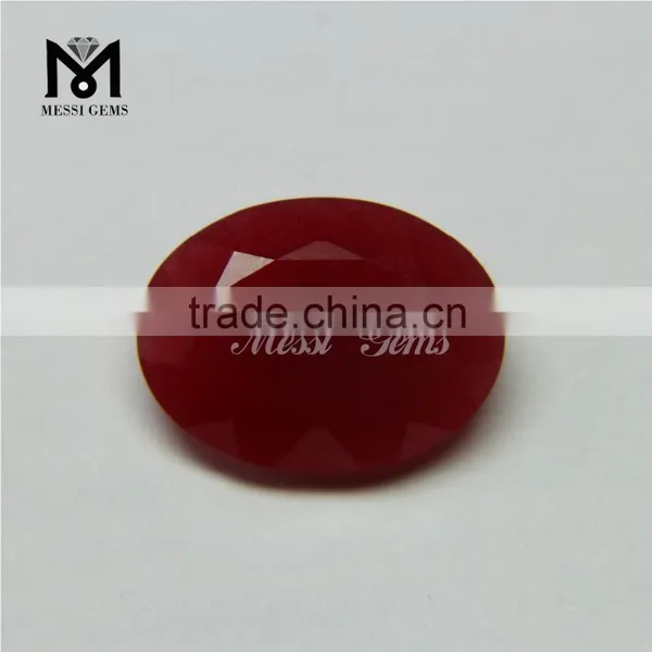 Wholesale Red Quartz Oval Cut Loose Jade Gems photo-2