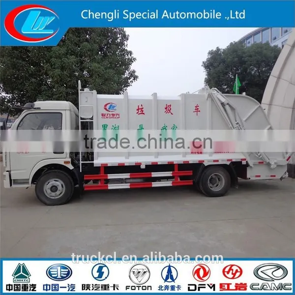 dongfeng 4x2 garbage compactor truck compactor garbage truck price low