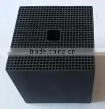 Catalyst support activated honeycomb activated carbon