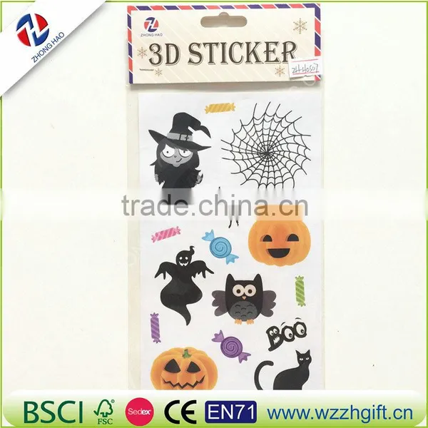 Halloween Pumpkins & Green Ghost Large Temporary Tattoos Cute Big Tattoo Stickers photo-6