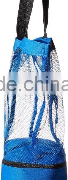 Fashionable Beach Picnic Outdoor Tote Bag 12 Drinks Mesh Cooler Bag photo-3