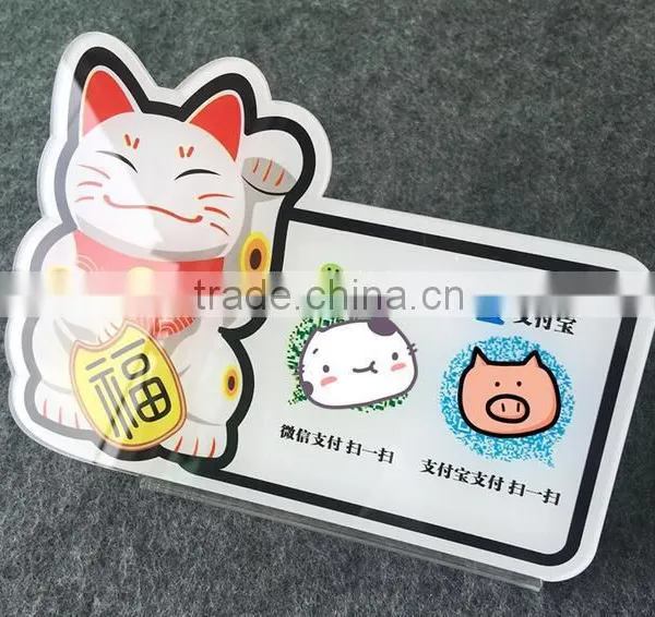 Factory Custom Tabletop Acrylic Payment Display Sign Holder photo-2