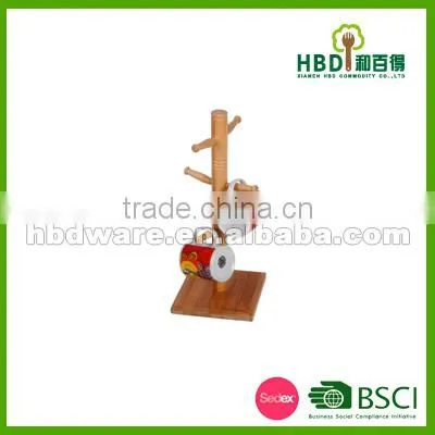 Bamboo Wood Mug Tree, Mug Cup Holder, Mug Stander FDA photo-2