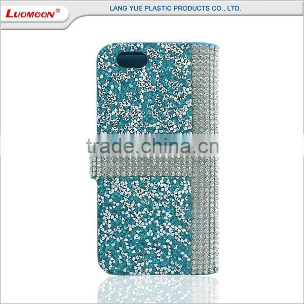 Best Selling Mobile Cell Phone Diamond Leather Case For Sony M5 photo-3