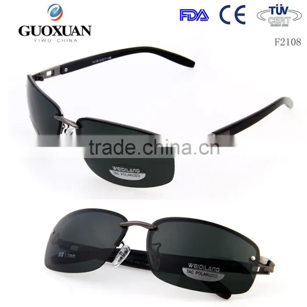 Black Plastic Frame Tea Color Lense Polic Sunglasses New Design photo-2