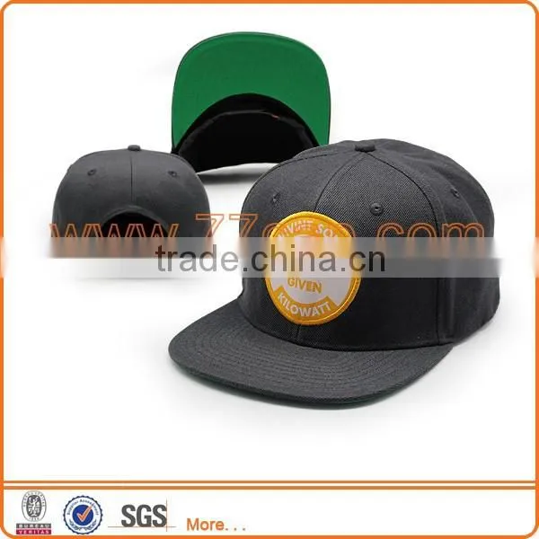 Snap Back Hat Runing Man Cap With Flat Bill Hats Caps photo-3