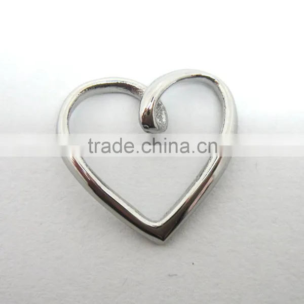 Elegant Design Stainless Steel Girl's Heart Shaped Pendant photo-3