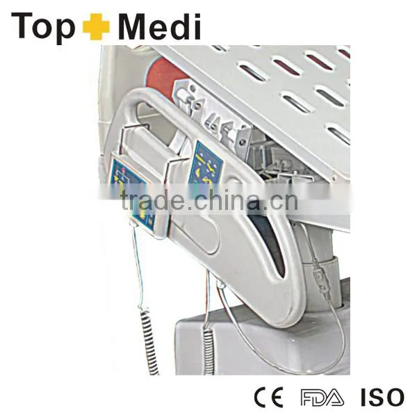 High End Medical ABS Powder Coating Steel Frame Seven Function Electric Hospital Bed photo-3