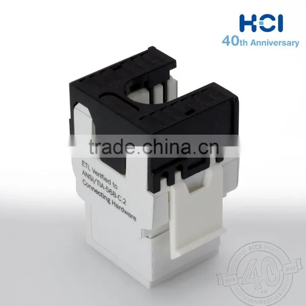 Network Solution RJ45 Super Cat6 UL 180 Degree Unshielded UTP Modular Keystone Jack photo-5