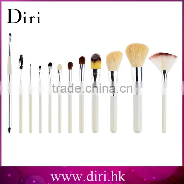 Newest 12Pcs Professional Cosmetics Make Up Brushes Set With Rose PU Leather Case photo-4