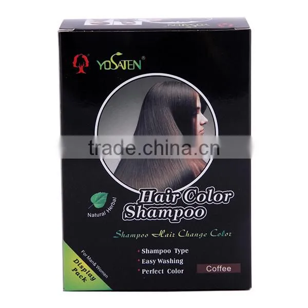 Nutural Semi Permanent Hair Color Brands Magic Salon Use Black Hair Shampoo photo-4