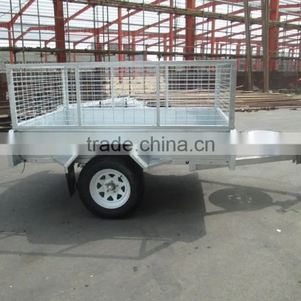 Hot Dipped Galvanised Fully Welded Box Trailer With 600mm Height Cage photo-3