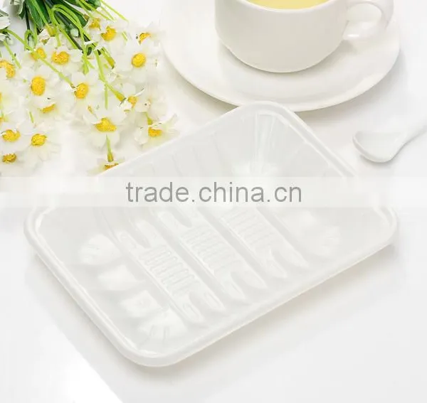 White Rectangle Disposable Plastic Food/fruit Frozen Packing Tray photo-4