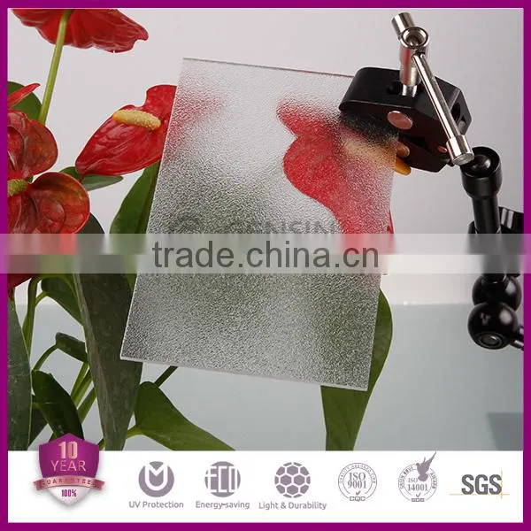 Polycarbonate Frosted Sheets Semitransparent 1.5mm,2mm,4mm,6mm100% Virgin PC Resin UV Resistance Coated Plastic Glass Panels photo-2