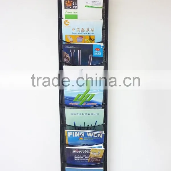8-tier Rotating Black Metal Magazine Rack photo-3