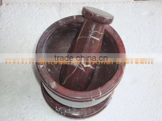 MARBLE MORTAR AND PESTLE HANDICRAFTS photo-3