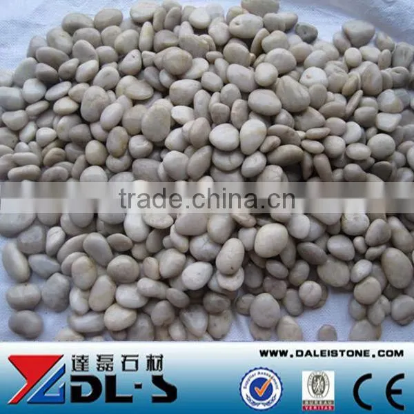 White Cobble Pebble Stone High Polished Super Grade Luxary Decorative Stone, Landscape Stone photo-2