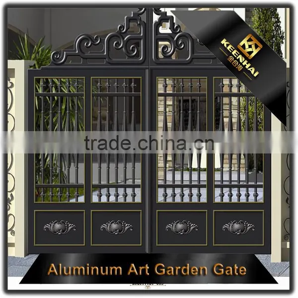 Garden Decoration Powder Coated Aluminum Garden Metal Yard Gates Fence Gate photo-5