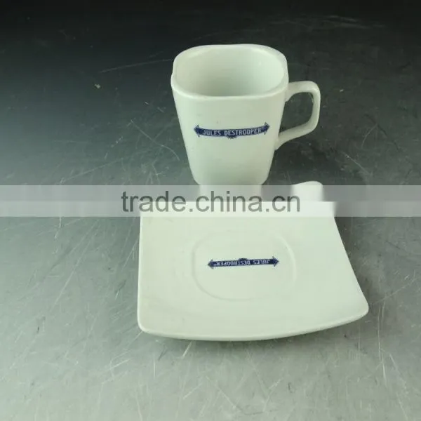 Wholesale Cheap Hotel Restaurant White Custom Ceramic Porcelain Coffee Tea Cup With Decal photo-2