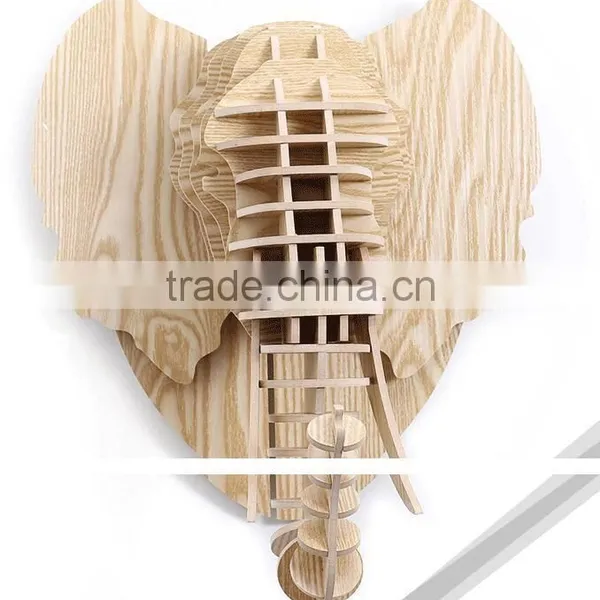 Wall Animal Head Hanging Sculpture, Mammoth Head Hanging photo-3