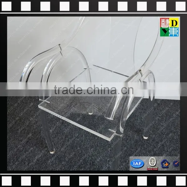 Luxury Acrylic Office Chair Clear Acrylic Arm-chair Wholesale PMMA Ghost Chair From Shenzhen Yidong photo-4