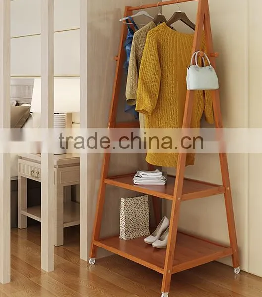 Modern and Simple Wooden Coat Hanger Wooden Clothes Rack Wooden Display Rack photo-6