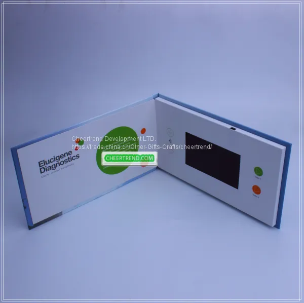 2017 Promotion Hardcover Brochure A5 Size 4.3 Inch TFT Lcd Video Greeting Card, Lcd Video Cards, Video Brochure Card ad photo-5