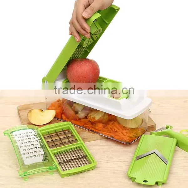 FACTORY SALE !!! 12 Pcs TV Vegetable Fruit Multi Peeler Cutter Chopper Slicer Kitchen Cooking Tools For Salad photo-3